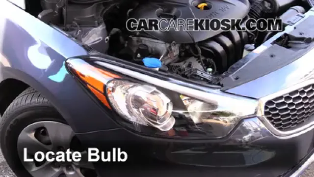 2014 Kia Forte LX 1.8L 4 Cyl. Éclairage Feux de croisement (remplacer l'ampoule)